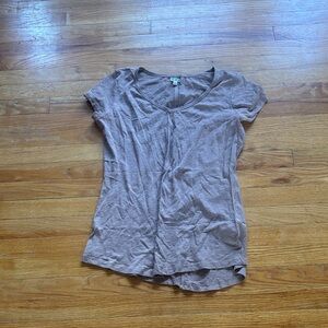 14th and Union Heather Purple Short Sleeve Top